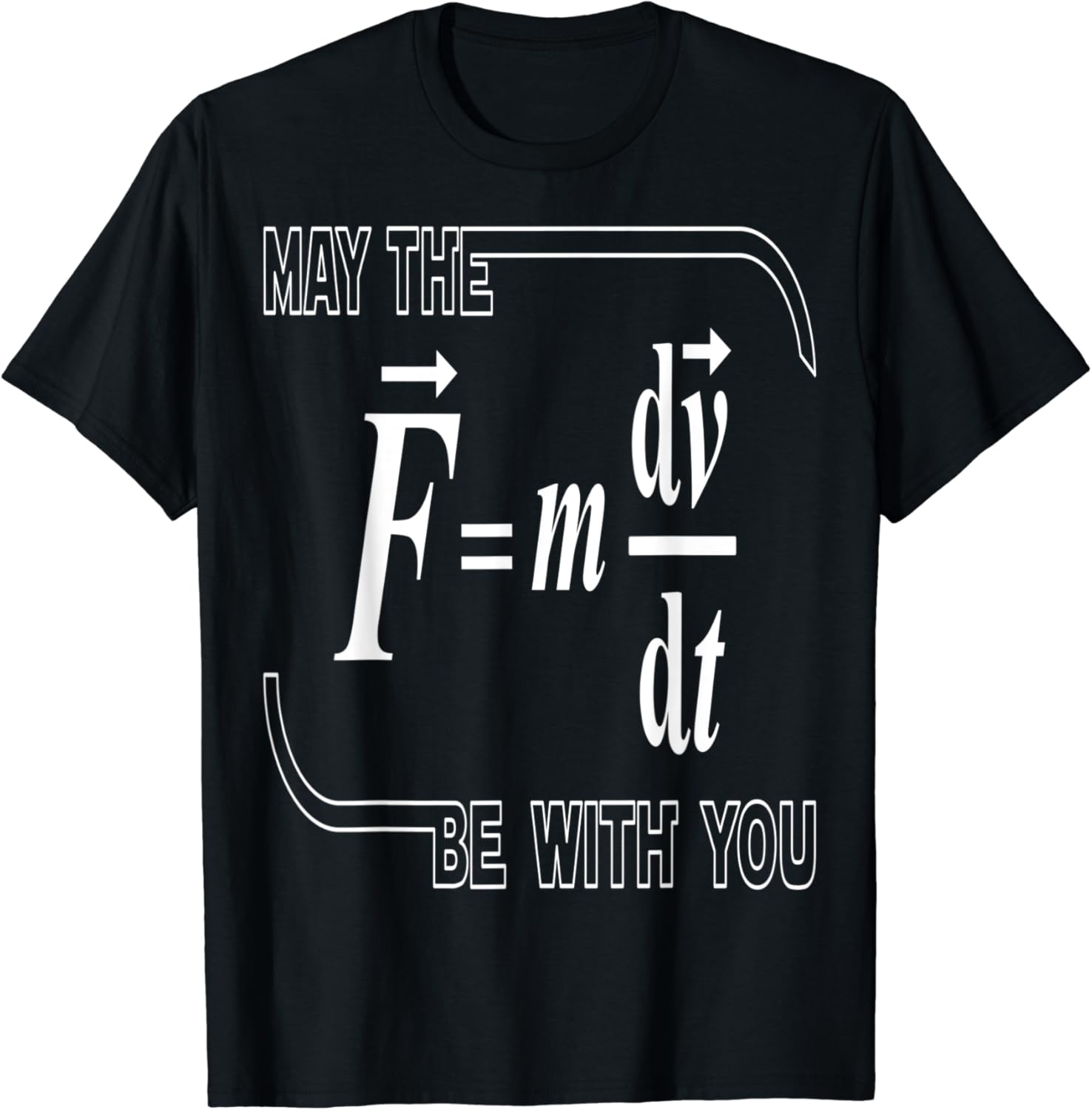 May The (F=m dv/dt) Be With You TShirt Clothing